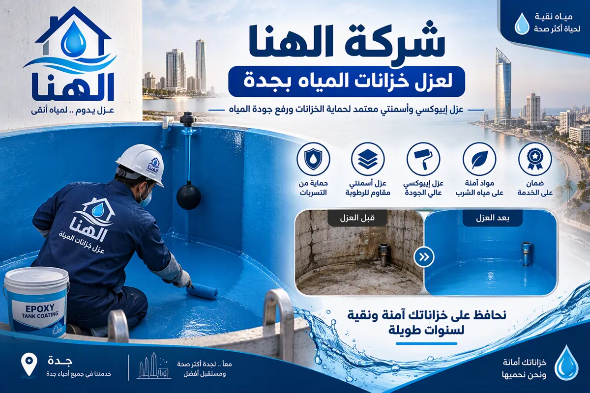 عزل الخزانات الأرضية والعلوية بجدة